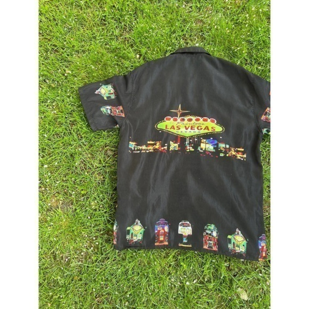 Vintage 90s Ferugini Las Vegas Button Shirt, Xl